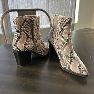 Women’s snakeskin boots